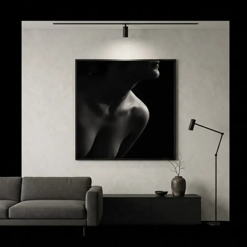 Tablou Fine Art pătrat pe perete