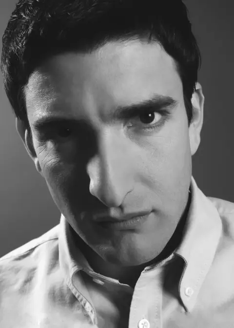 Silviu Biriș — portret casting alb-negru dramatic by Daniel Faluvégi