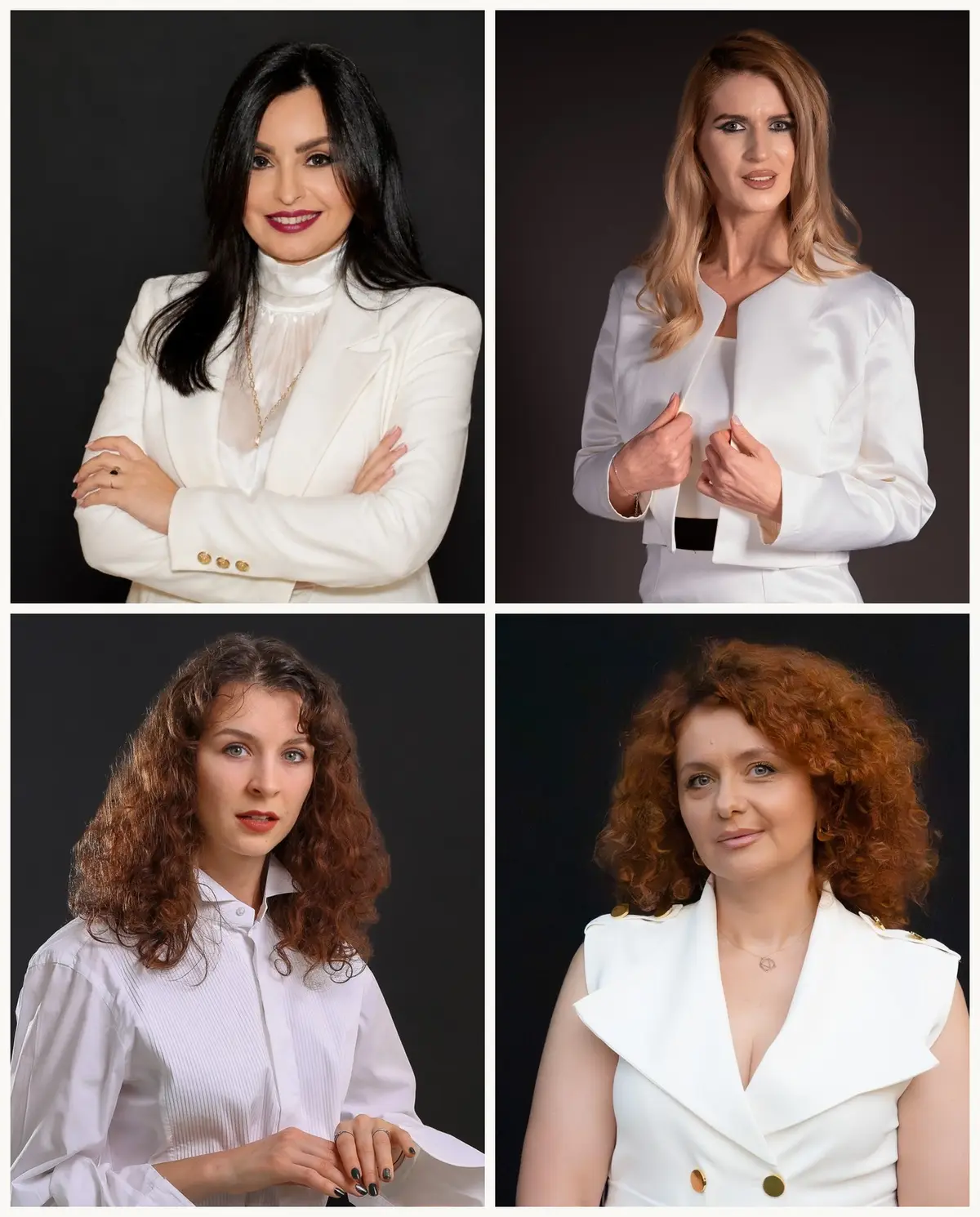 Colaj headshoturi corporate — imagine unitară pentru echipă